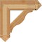 Ekena Millwork Funston Arts & Crafts Rough Sawn Bracket, Western Red Cedar, 6"W x 26"D x 26"H BKT06X26X26FST03RWR - alternate 2